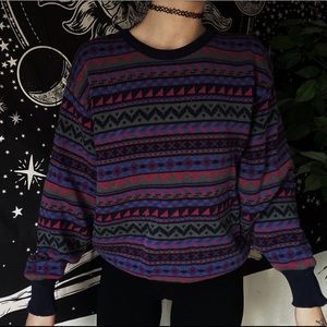 Hippy- Style Cotton Sweater 💜☮️✨